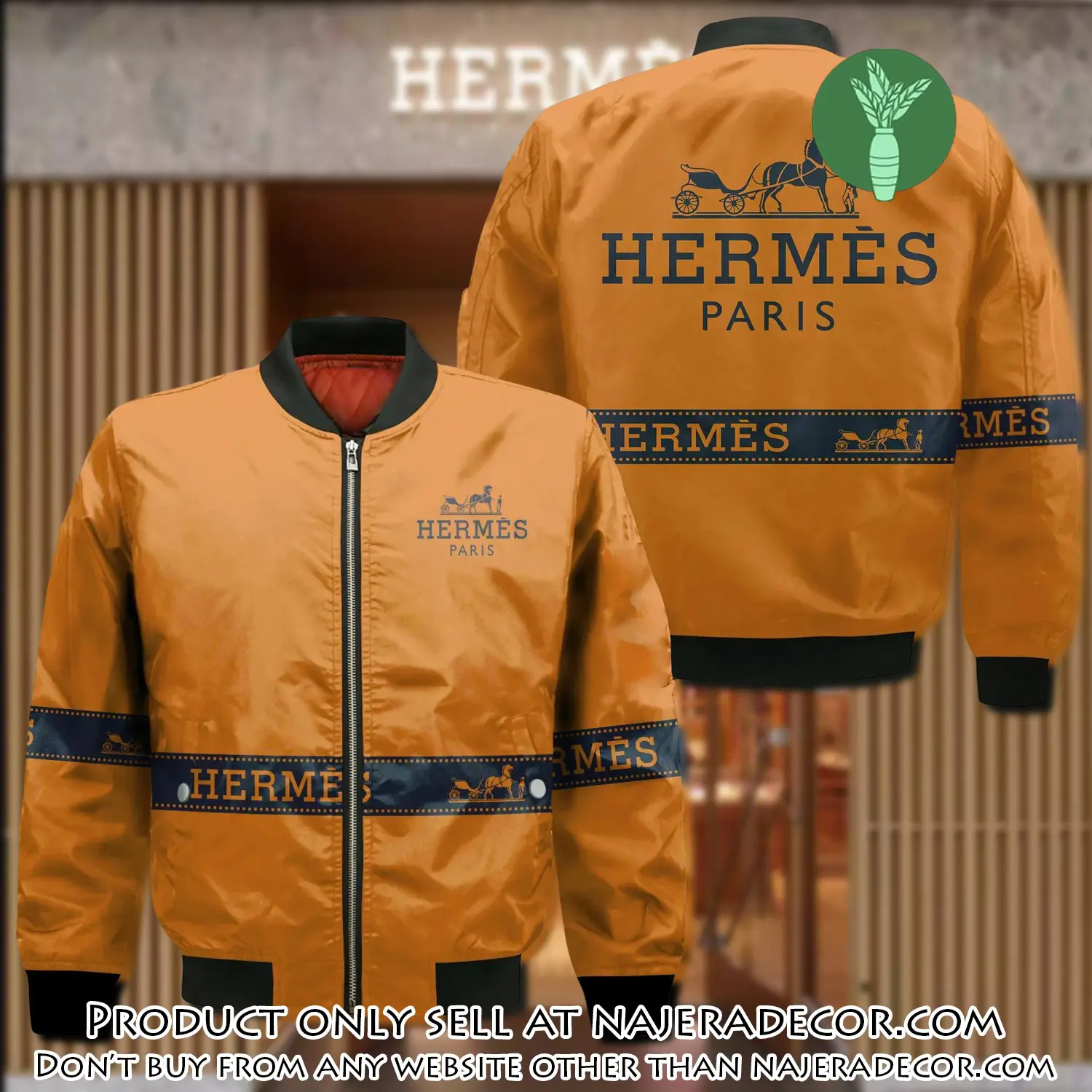 Hermes bomber jacket luxury brand clothing clothes outfit for men women njr2053823